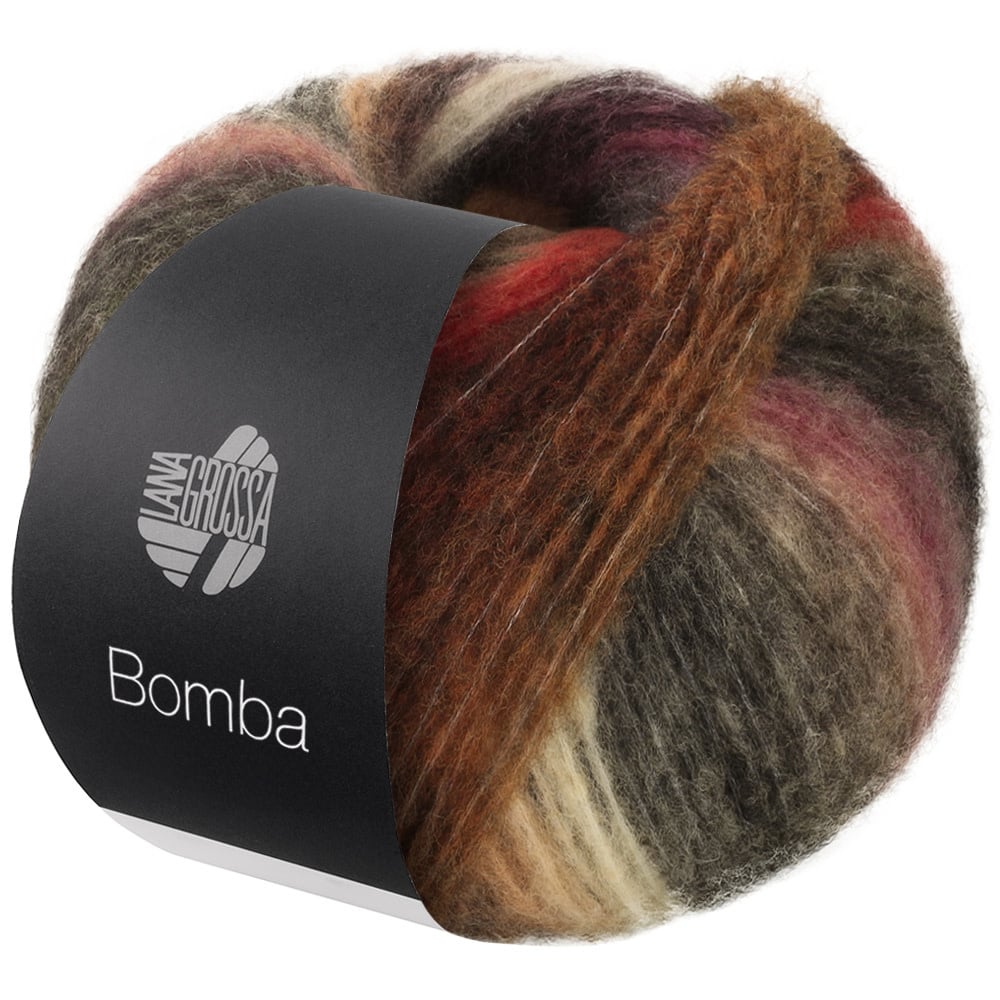 Lana Grossa Bomba - Lana Grossa Bomba 08-braam/sering roze/grijs groen/zalm/koraal/limoen/mosterdgeel/grijs bruin/perzik/rose/geel/helderrood-35%