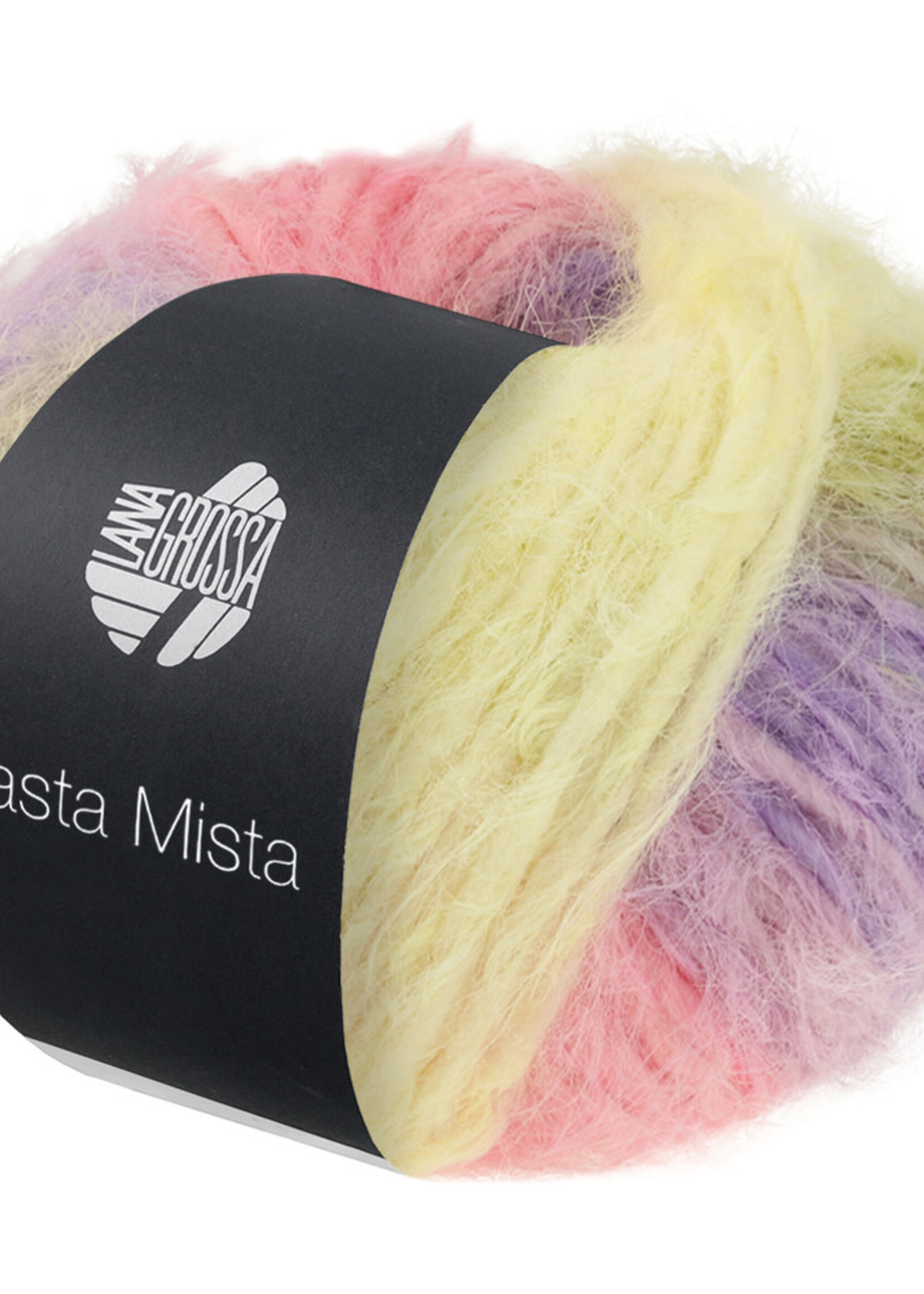 Lana Grossa Basta Mista -112-Crème/vanille/limoen/grijsgroen/roze/lila/lavendel