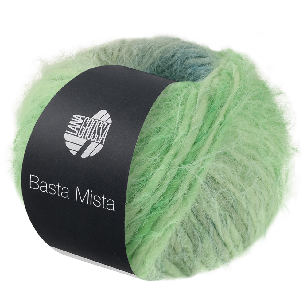 Lana Grossa Basta Mista -115 groengrijs/grijsblauw/lichtpetrol/grijs/lichtgroen