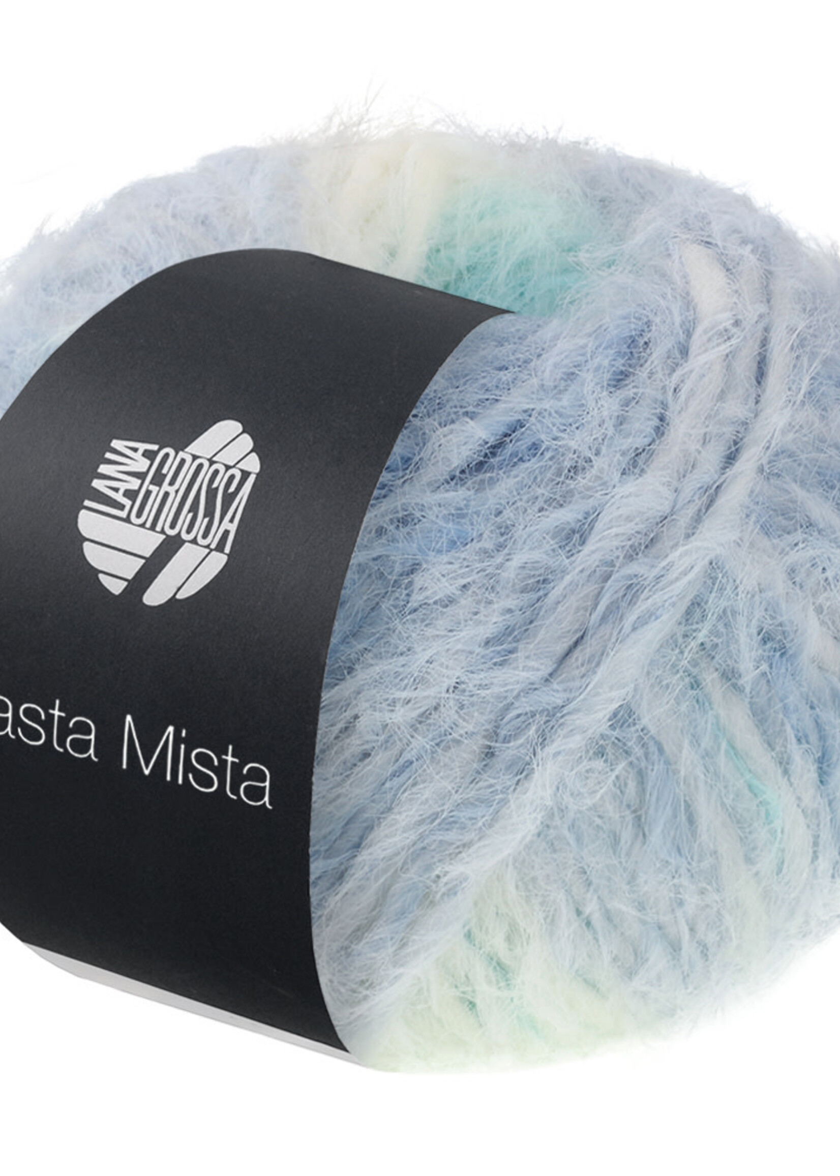Lana Grossa Basta Mista -116-Ruw wit/lichtgrijs/grijsblauw/witgroen/turkoois/mintturkoois