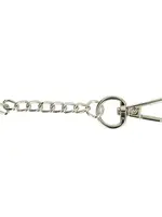 Sleutelhanger met ketting nickel