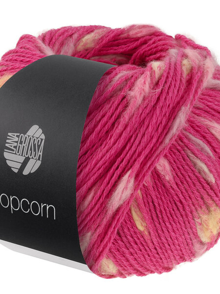 Lana Grossa Popcorn -03 Roze/Rosa/Grège/Geel