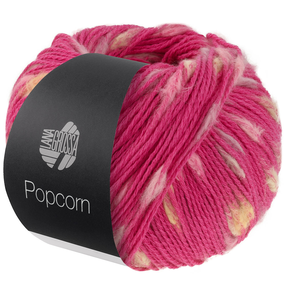 Lana Grossa Popcorn -03 Roze/Rosa/Grège/Geel