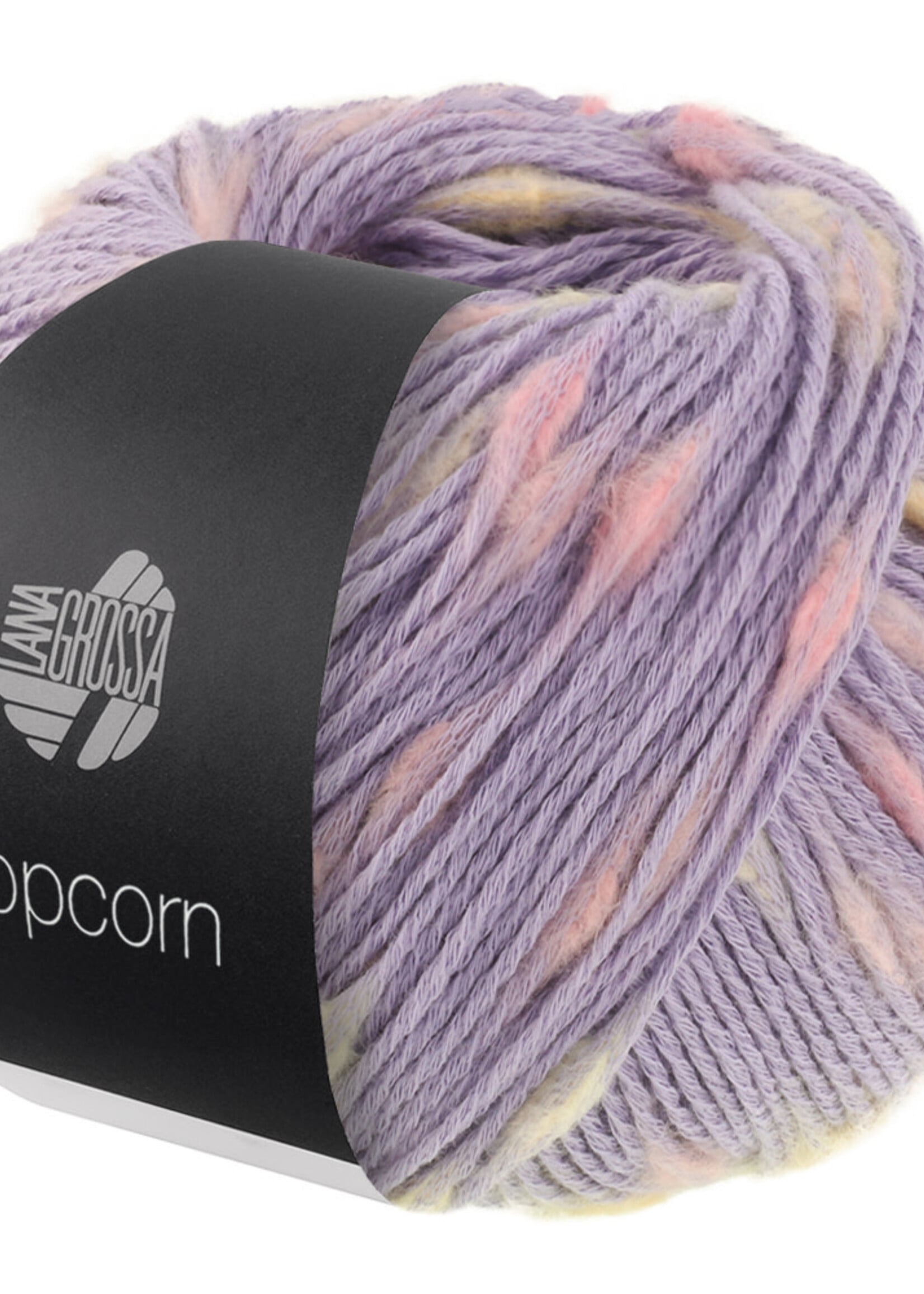 Lana Grossa Popcorn -Lana Grossa -05 Viooltjesblauw/roze/vanille