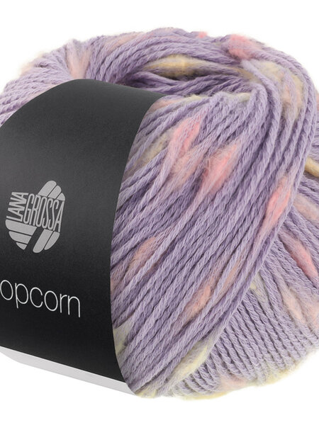 Lana Grossa Popcorn -05 Viooltjesblauw/roze/vanille
