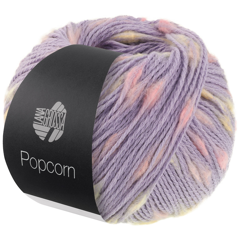 Lana Grossa Popcorn -05 Viooltjesblauw/roze/vanille