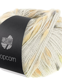 Lana Grossa Popcorn -10 Zilvergrijs/beige/grijs/donkergrijs