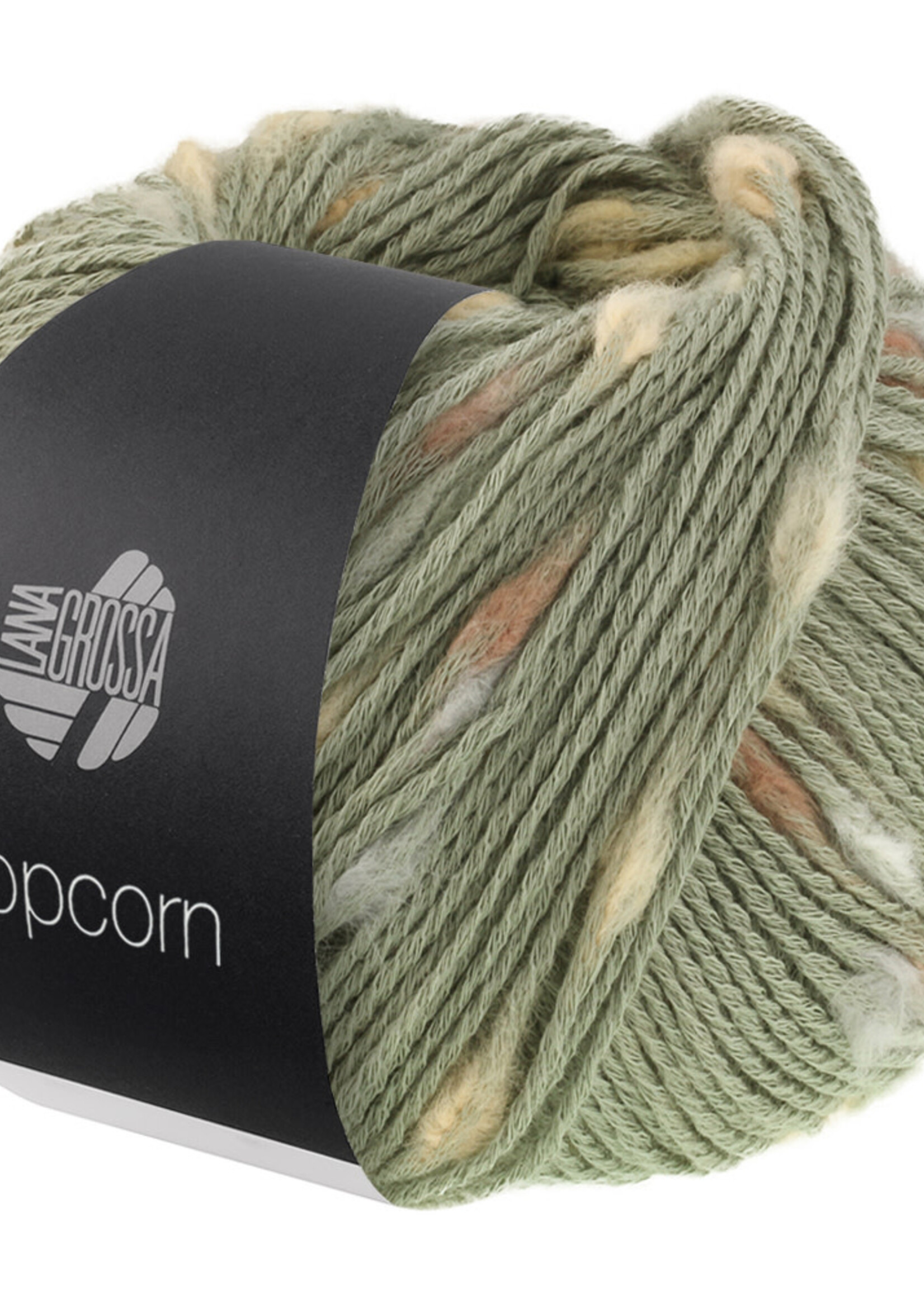 Lana Grossa Popcorn -Lana Grossa -13 Resedagroen/beige/camel/nougat