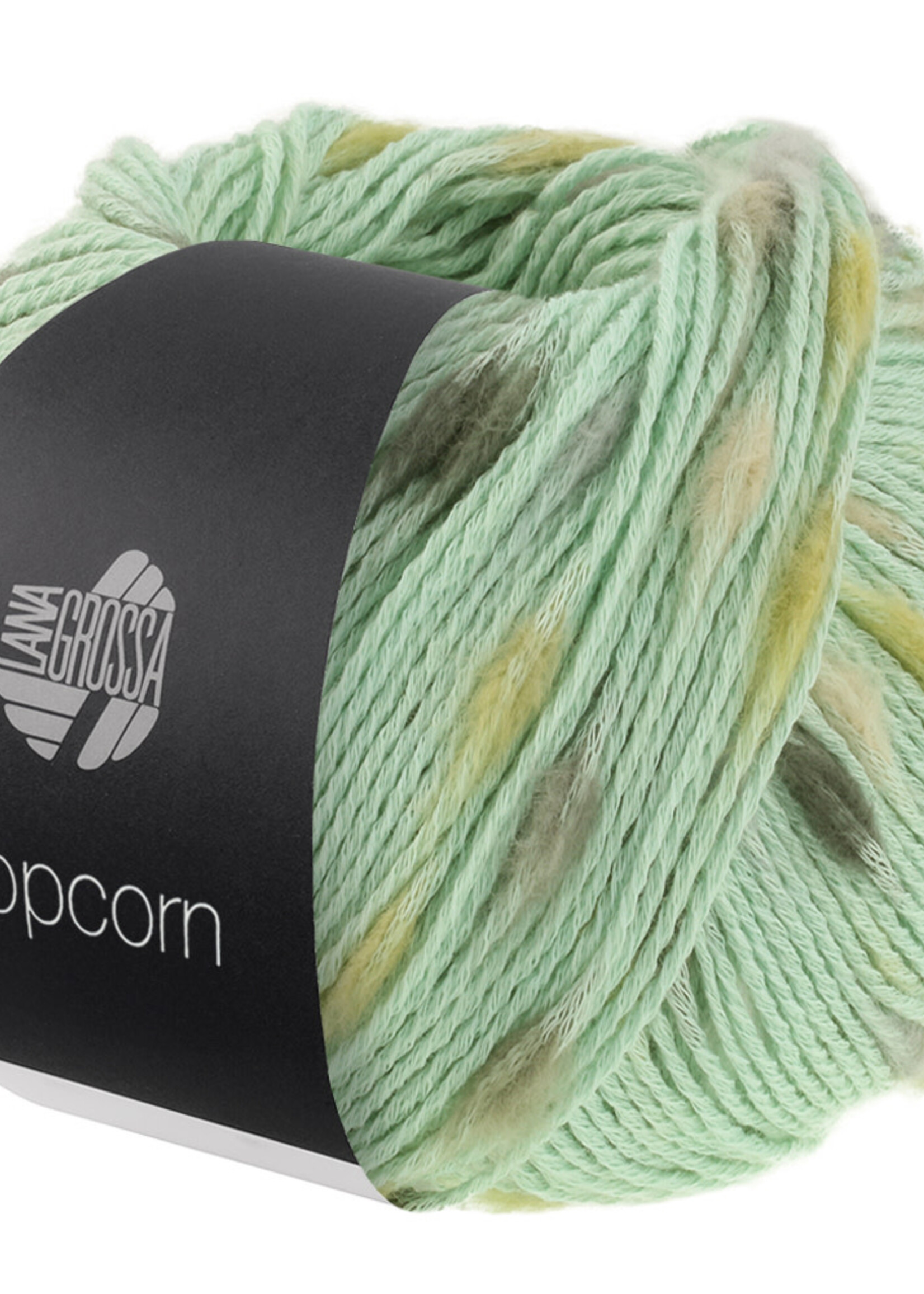 Lana Grossa Popcorn -Lana Grossa -16 Witgroen/Ruw wit/Zachtgeel/Olijfgroen/Donkergrijs