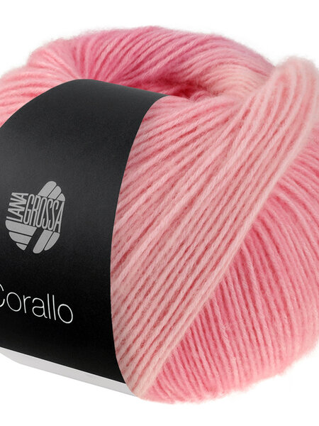 Lana Grossa Corallo -03 Zachtroze/Roze