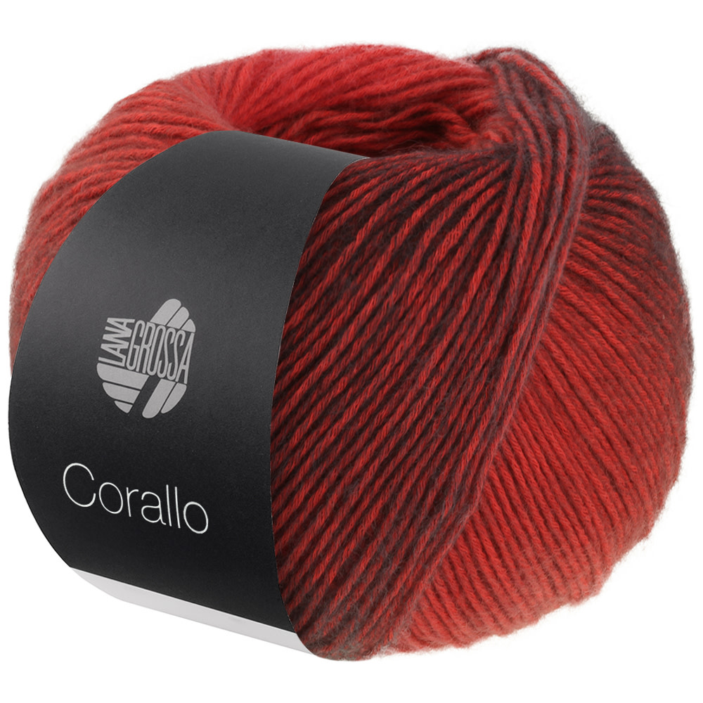 Lana Grossa Corallo -05 Rood/Grijs/Zwartrood