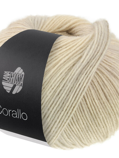 Lana Grossa Corallo -10 Beige/Greige/Ruw wit