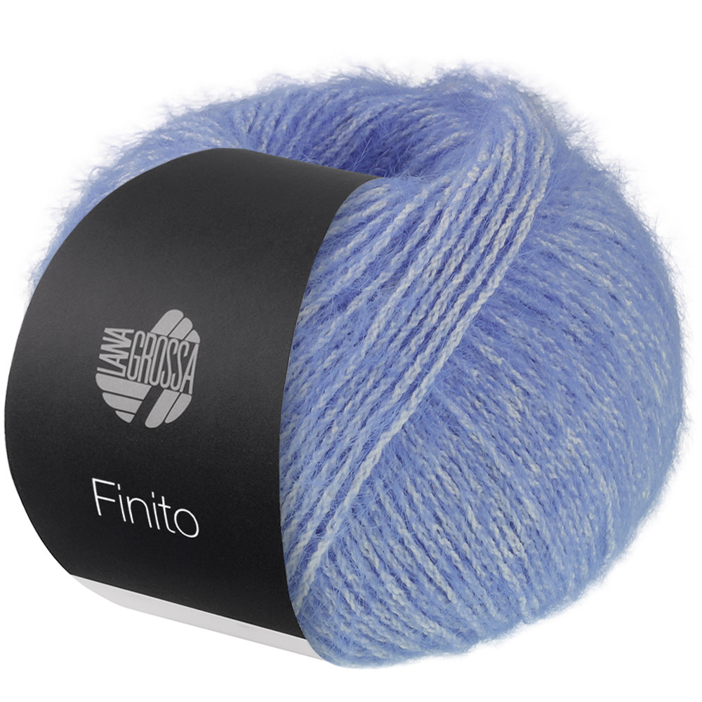 Lana Grossa Finito -22 veilchenblau/crème