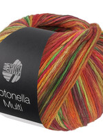 Lana Grossa Cotonella Multi -111 Geel/rood/lentegroen/oranje broodje