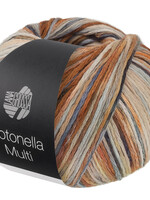 Lana Grossa Cotonella Multi -114 Oker/beige/lichtblauw/jeans/licht-/donkergrijs stootslag