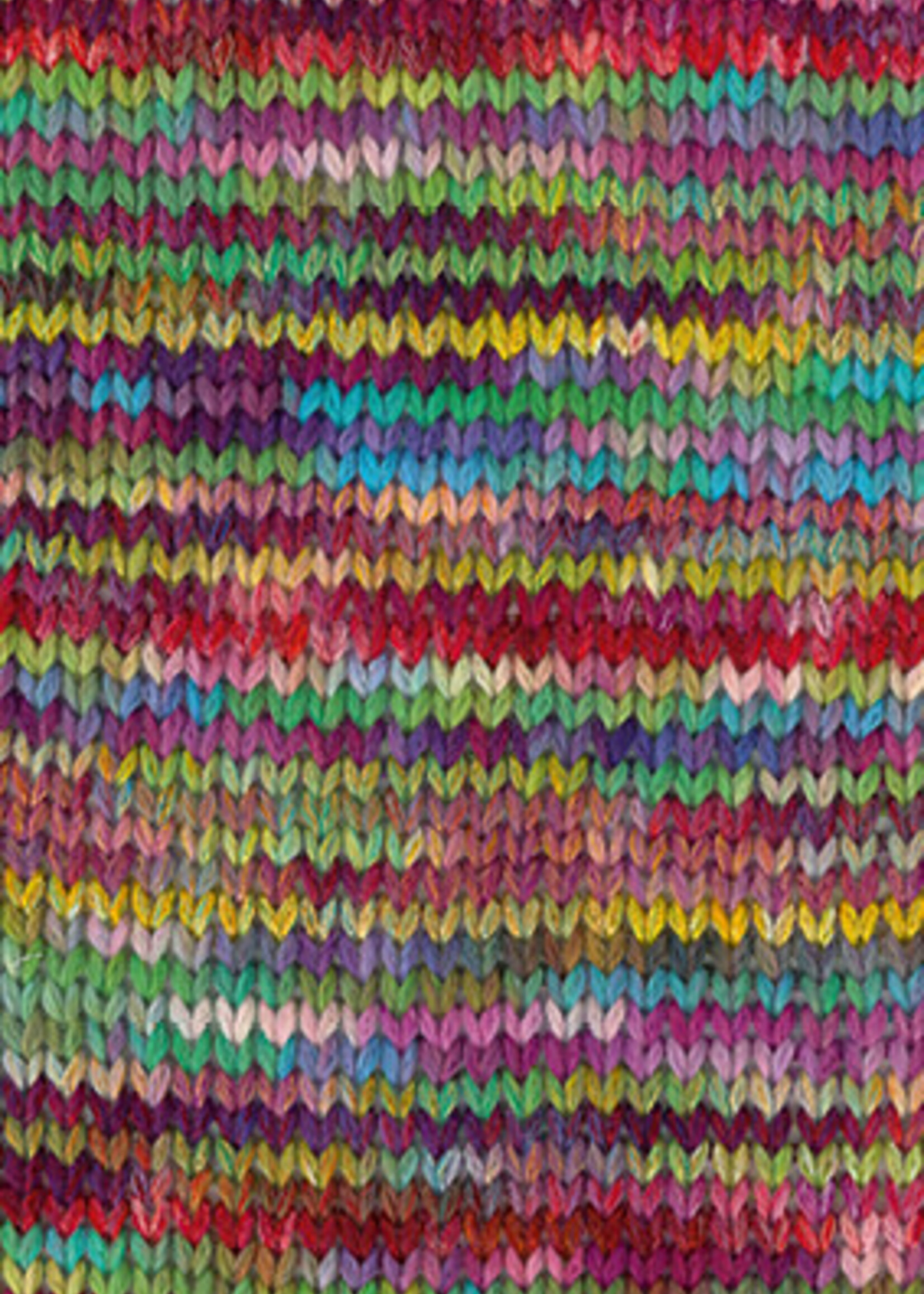 Lana Grossa Cotonella Multi -112 Aubergine/Turkoois/Geel/Lente groen/Rood