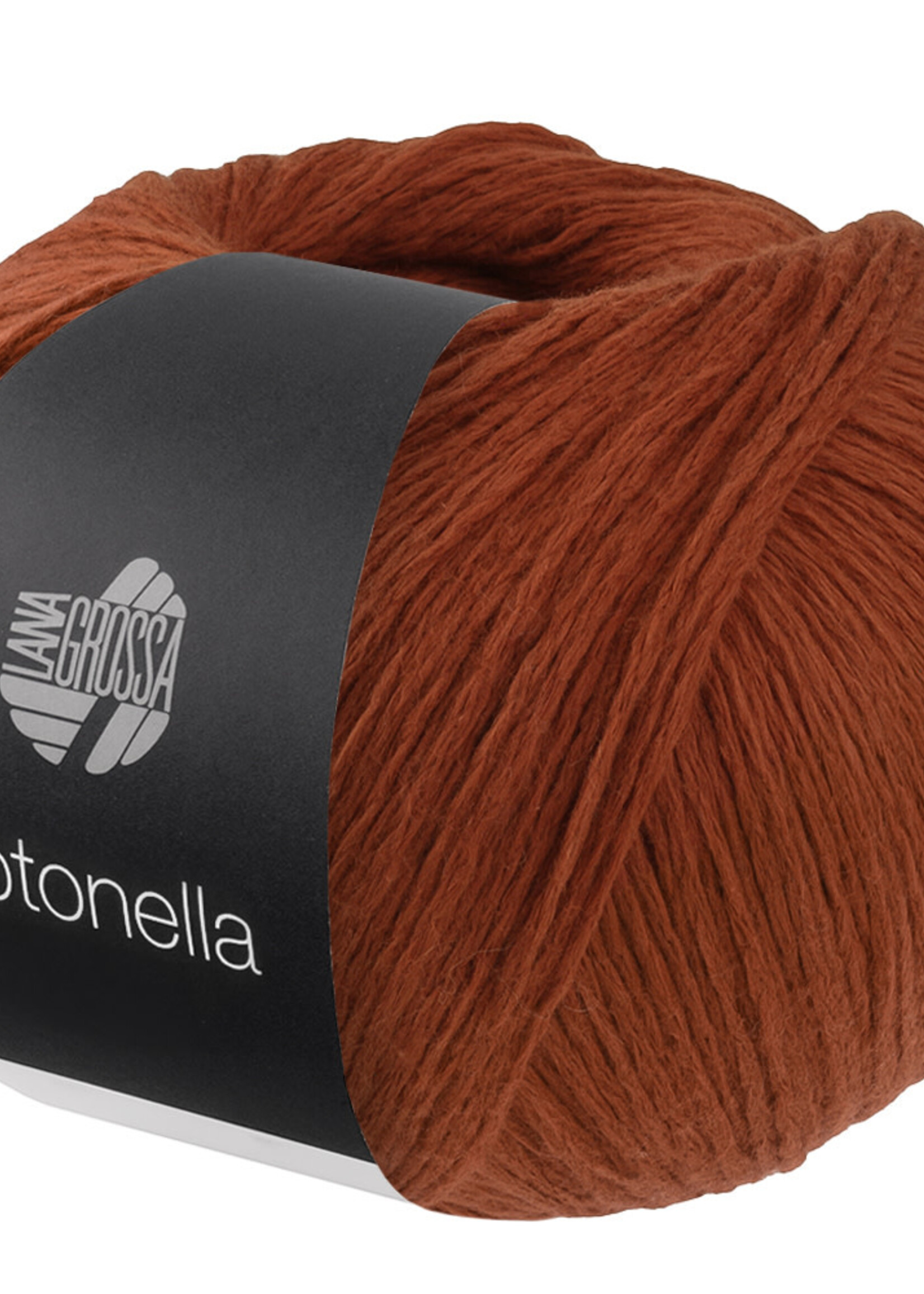 Lana Grossa Cotonella Uni-204 kaneelbruin