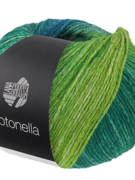 Lana Grossa Cotonella - 17 Benzine/Roodpaars/Fuchsia/Grijs-lila/Mintgroen/ Bramen/Frambozen/Donker-/Middelblauw/Geel-/