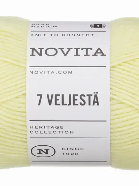 Novita 7 Veljestä 100g -222 keltaruusu (gele roos)
