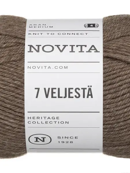 Novita 7 Veljestä 100g -068 metsäsieni (bospaddestoel)