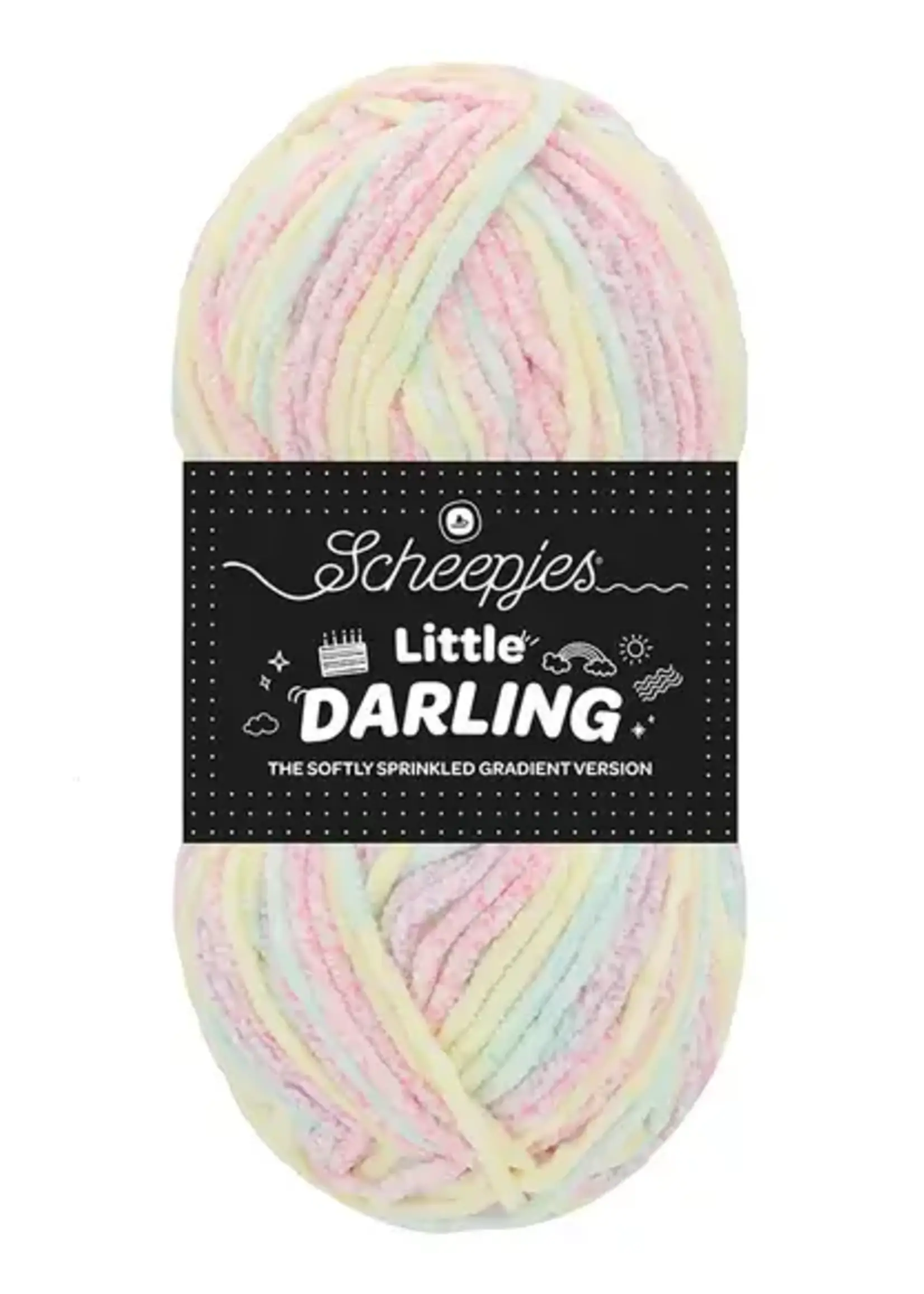 Scheepjes Little Darling Sprinkled Gradient -Scheepjes -01 Snow C.