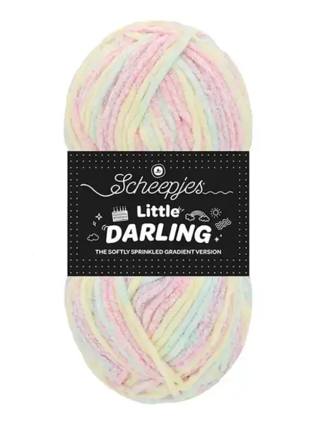 Scheepjes Little Darling Sprinkled Gradient -Scheepjes -01 Snow C.