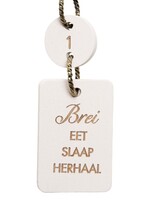 GoHandmade Rijenteller ketting - Houten met cijfers 1-10, NL