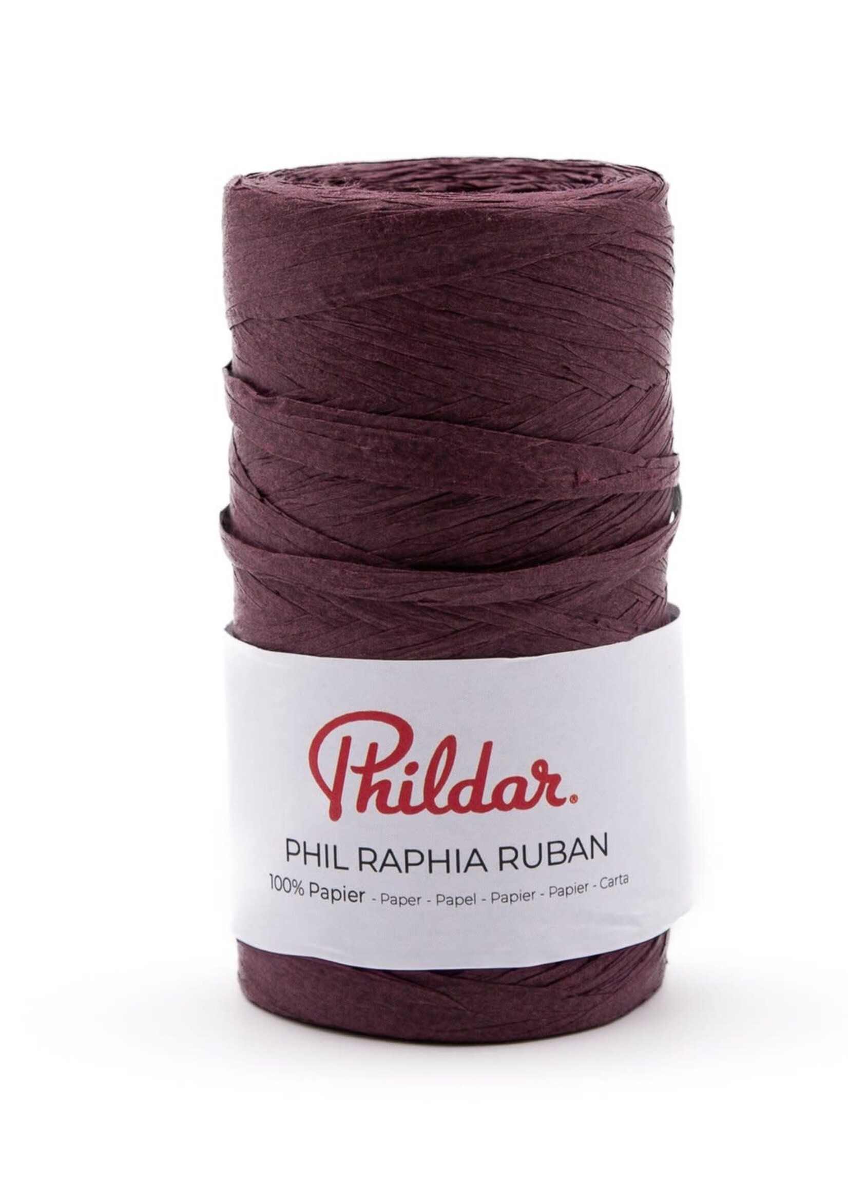 Phildar Phil Raphia Ruban -aubergine