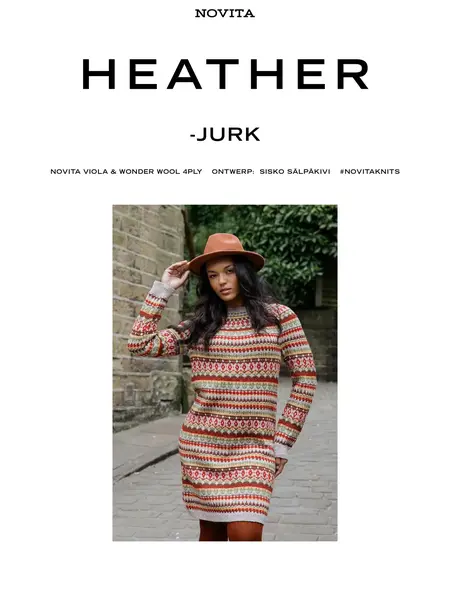 Novita Heritage Heather-jurk (Novita Viola) (ndl)