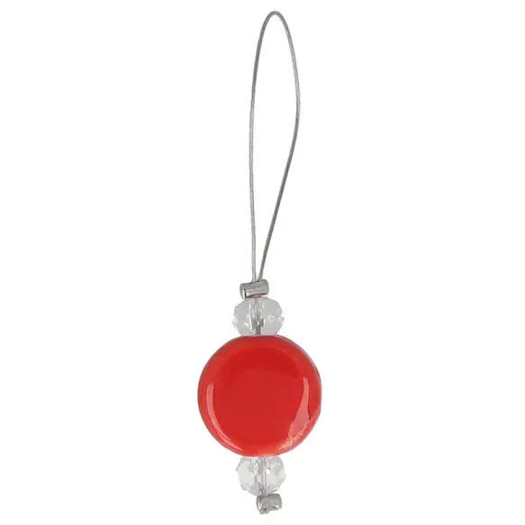 KnitPro Zooni Stekenmarkeerders in mesh pouch Rood - 1x10st