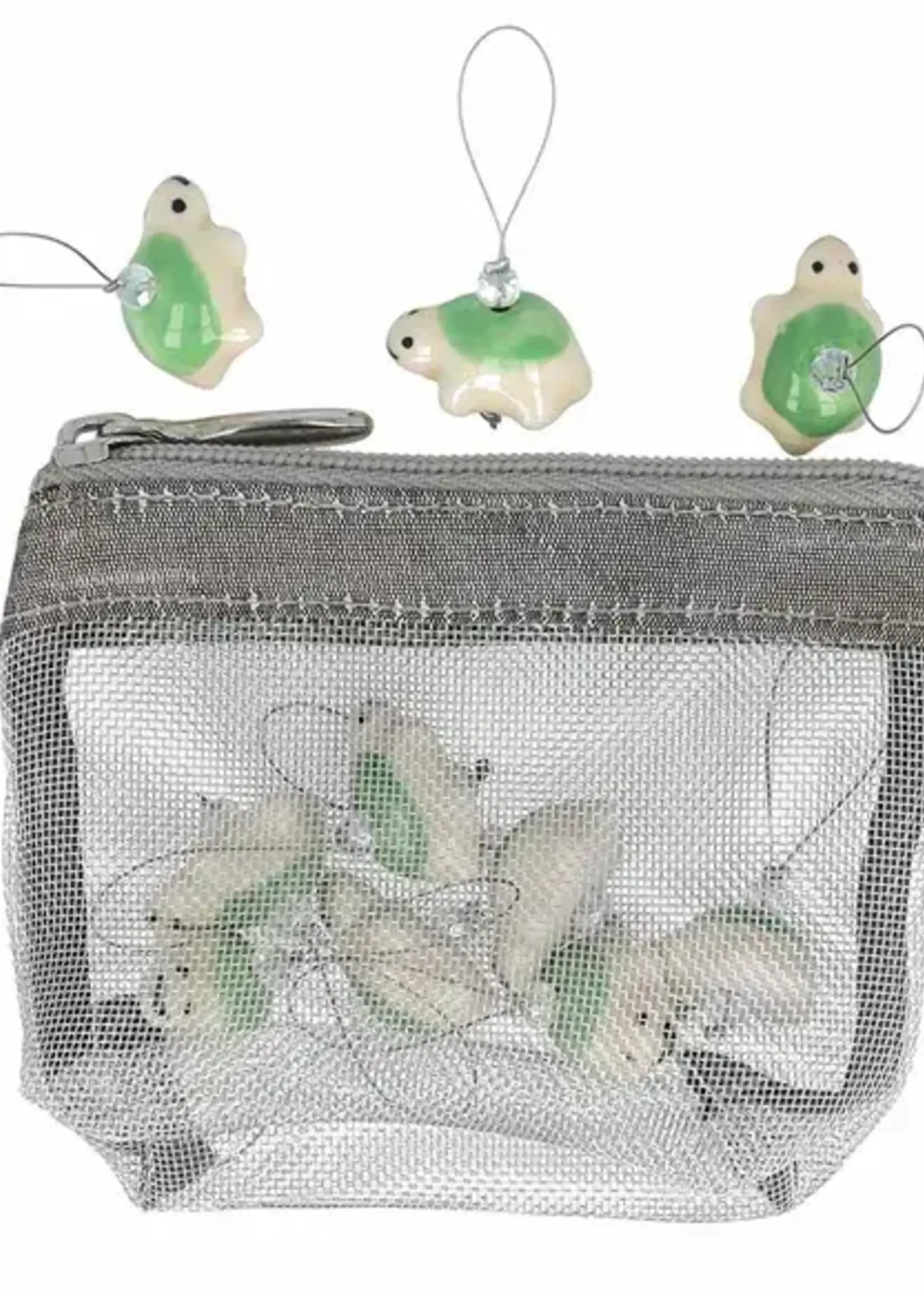 KnitPro Zooni Stekenmark. in mesh pouch Schildpad - 1x10st