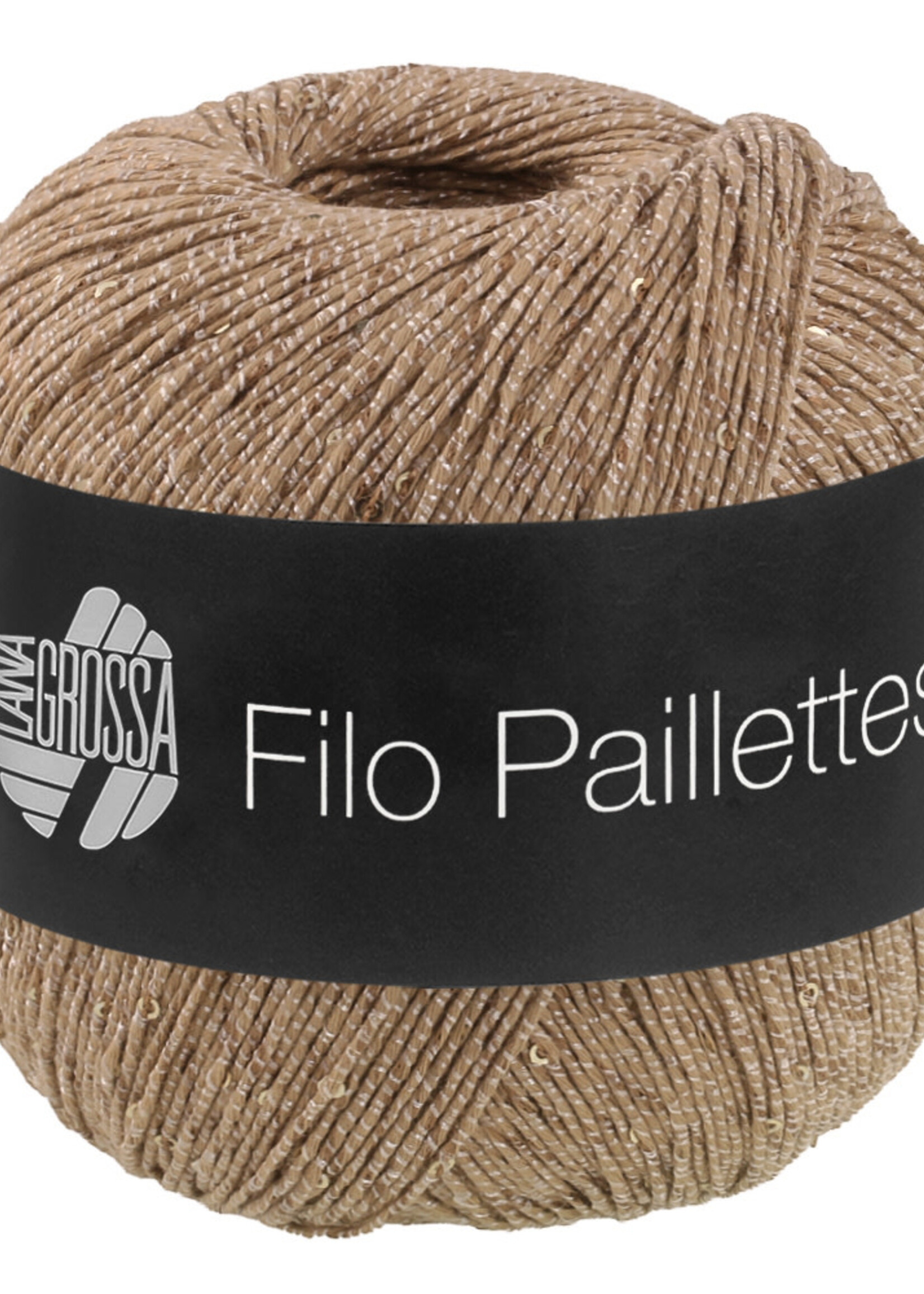 Lana Grossa Filo paillettes -17 kameel