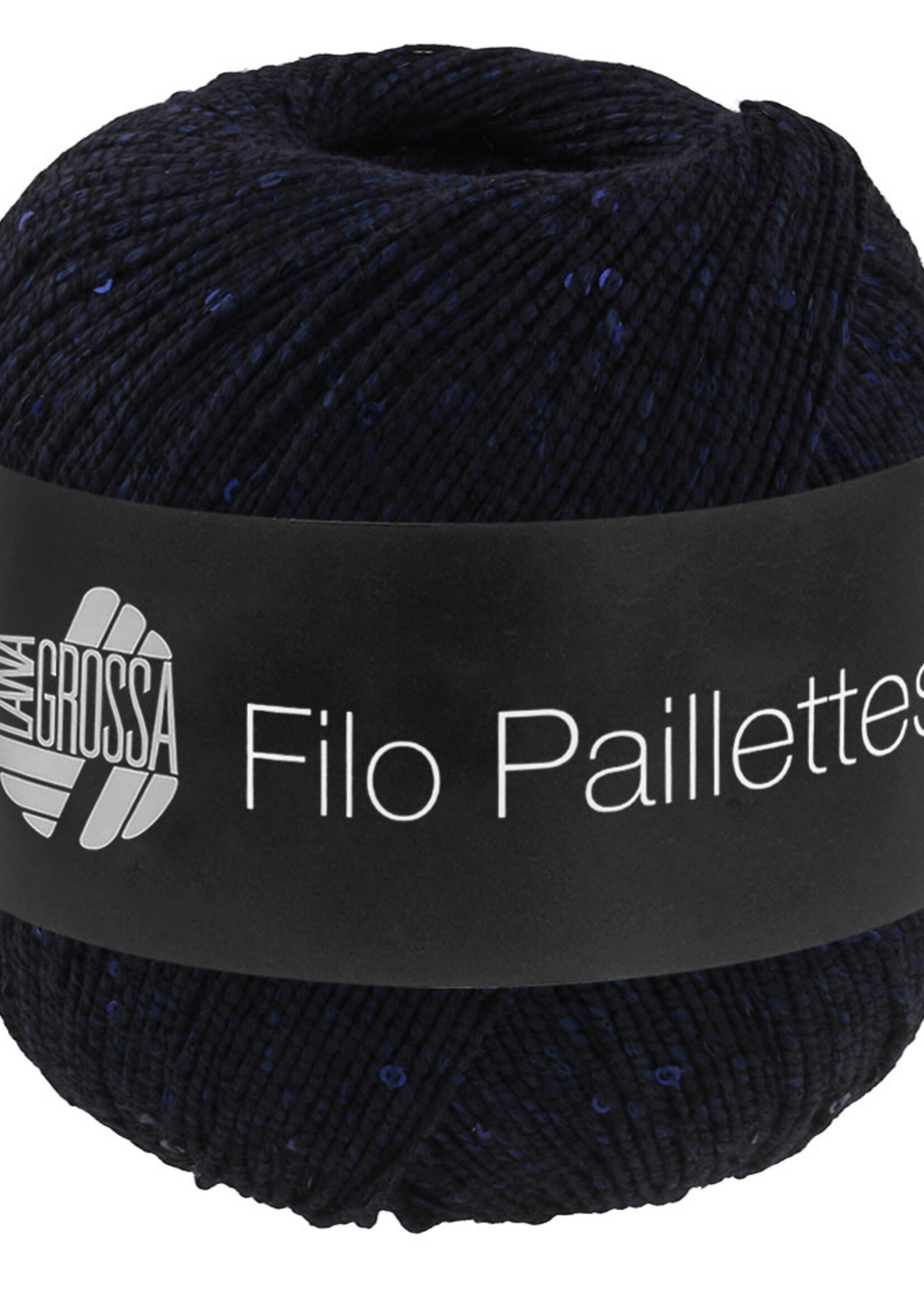 Lana Grossa Filo paillettes -15 nachtblauw