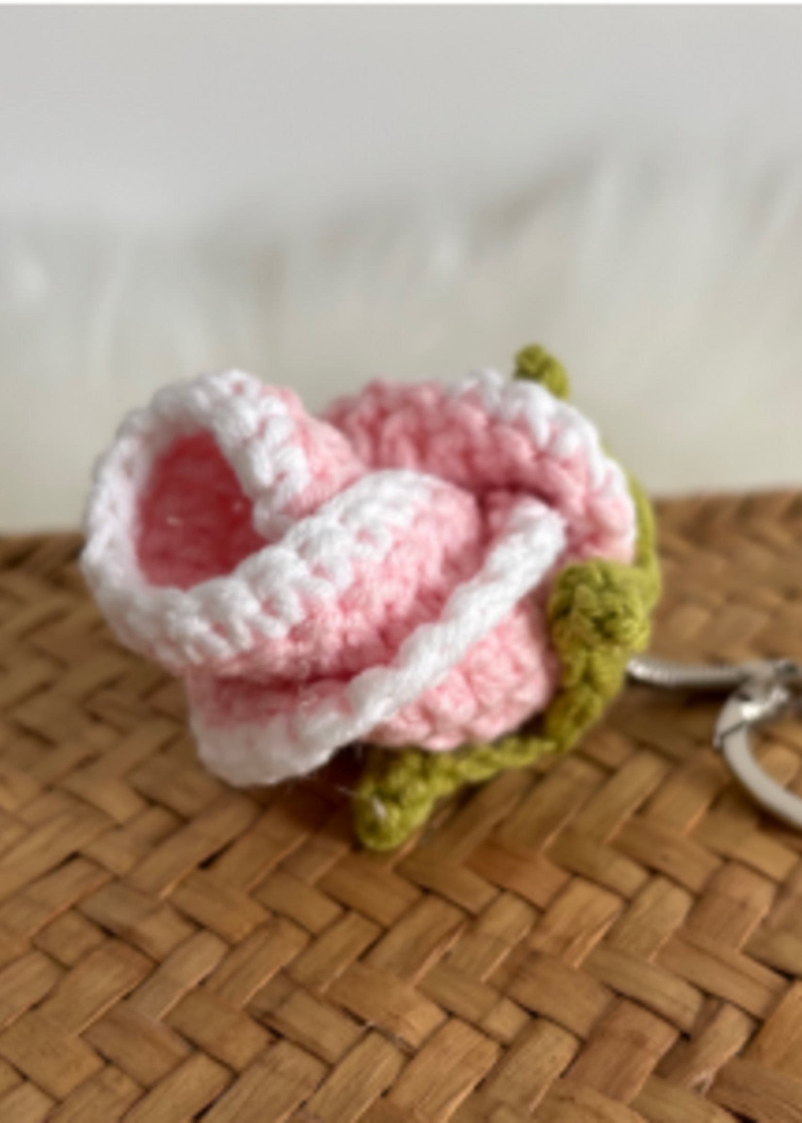 bloem-sleutelhanger haken zaterdag 14/03 -10u-12u30