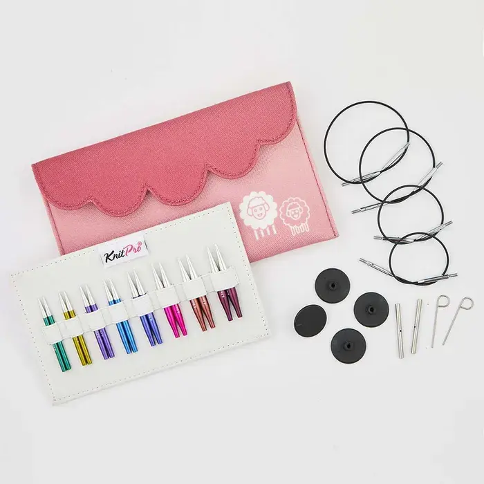 KnitPro Zing verw. breip. set 5cm 3-6mm Mini
