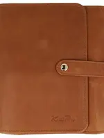 KnitPro Velora Rondbreinaaldenetui leeg leer bruin