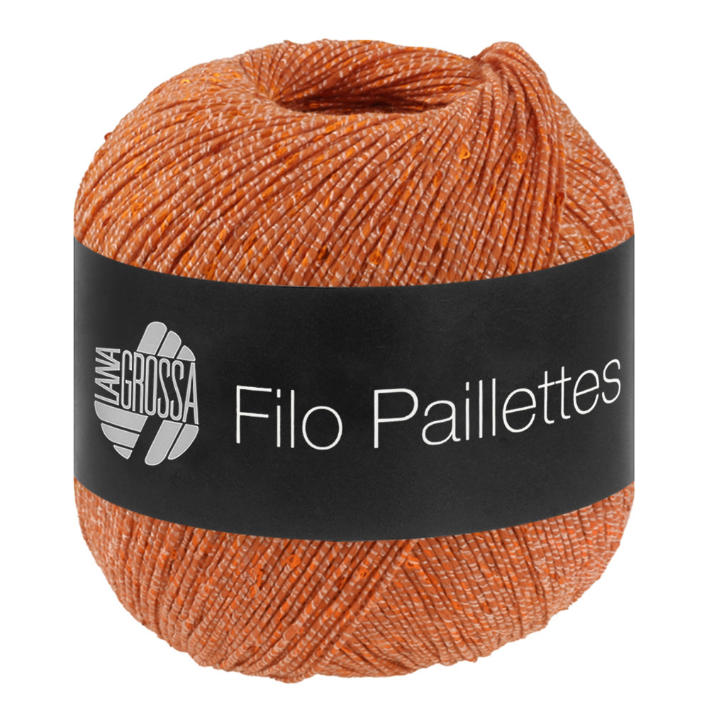 Lana Grossa Filo paillettes -05 oranje