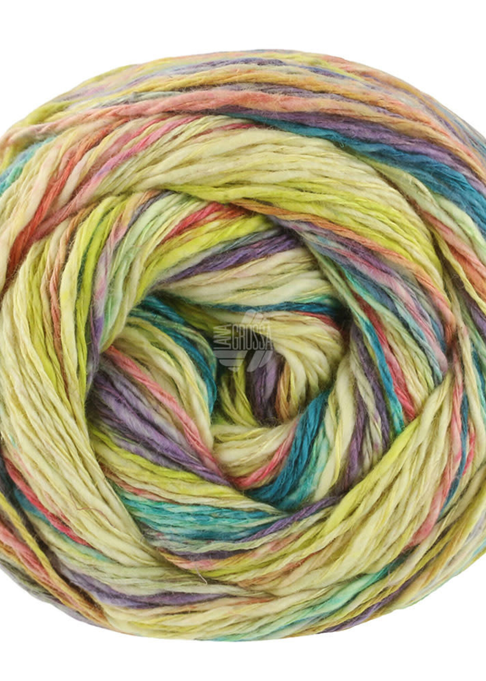 Lana Grossa Gomitolo California -Lana Grossa -3043 Vanille/Fuchsia/Pistache/Blauwviolet/Petrolblauw/Oudroze
