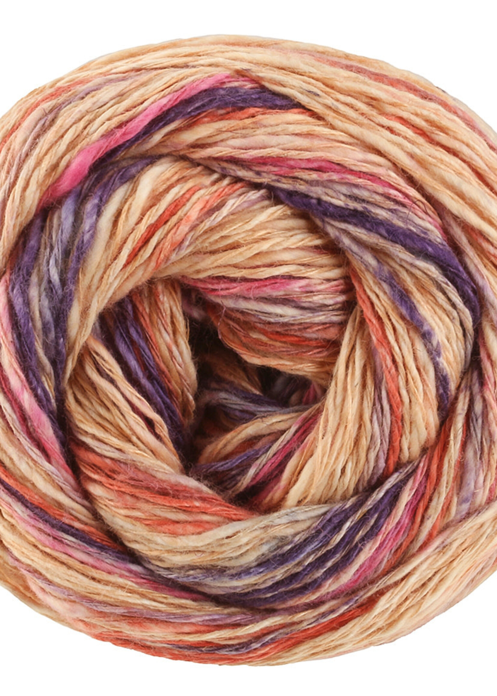 Lana Grossa Gomitolo California -Lana Grossa -3045 Perzik/Roest/Pruim/Roze/Lila/Rookblauw