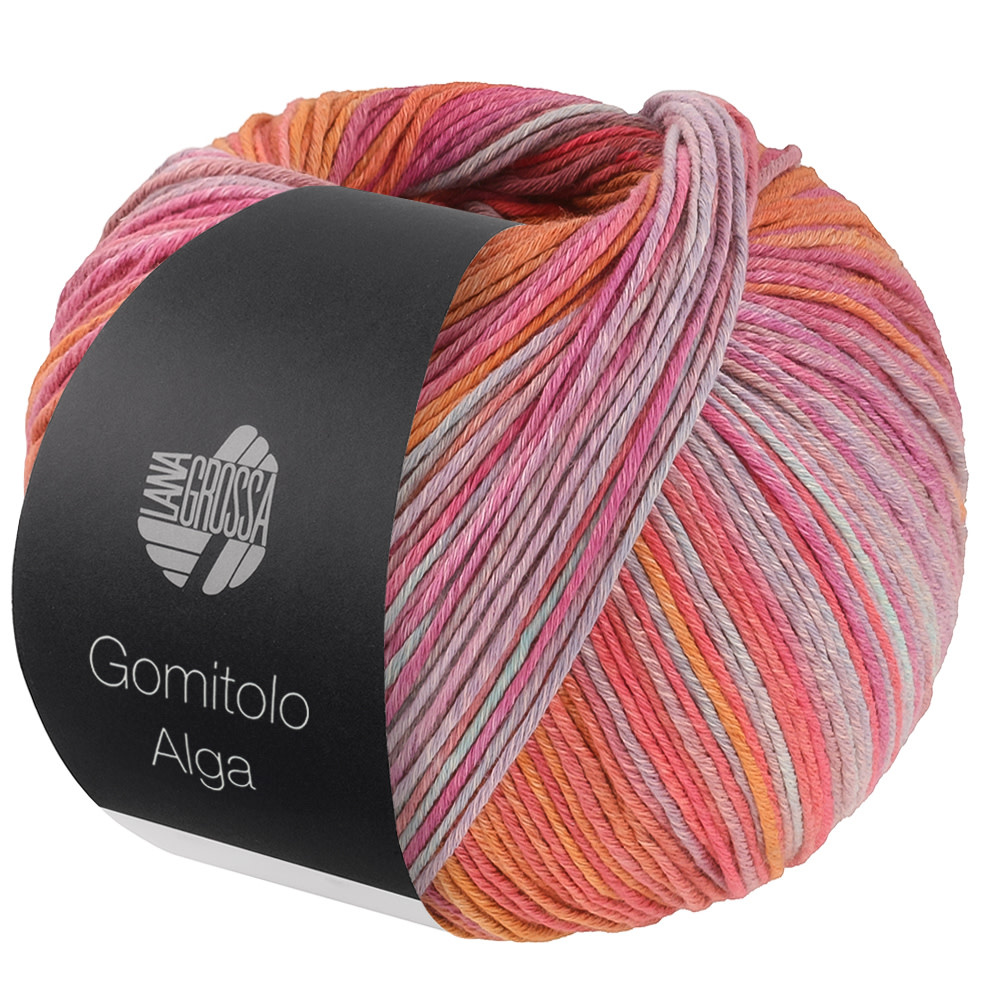 Lana Grossa Gomitolo Alga -Lana Grossa -2021 Rood/Oranje/Fuchsia/Munt/Bramen/Grijs