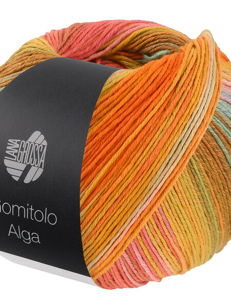 Lana Grossa Gomitolo Alga -2022 Geelgroen/Geel/Rotoranje/Zalm/Wit/Turkoois/Oker/Zachtgroen/Roze