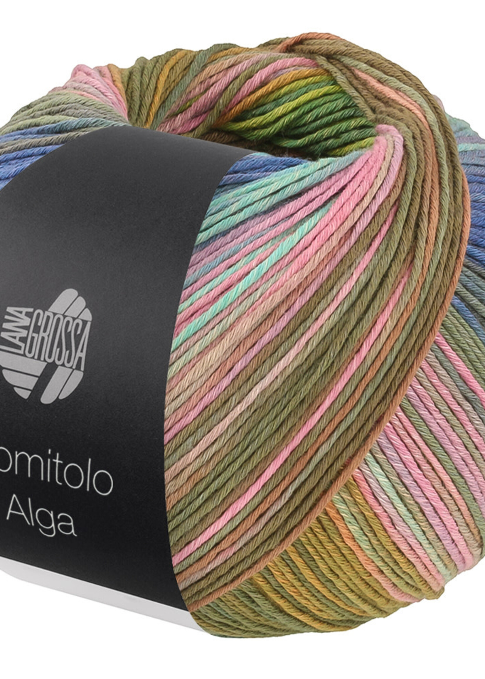 Lana Grossa Gomitolo Alga -Lana Grossa -2023 Blauw/Jeans/Jade/Roze/Paars/Kaki/Olijfgroen/Oranje/ Geelgroen