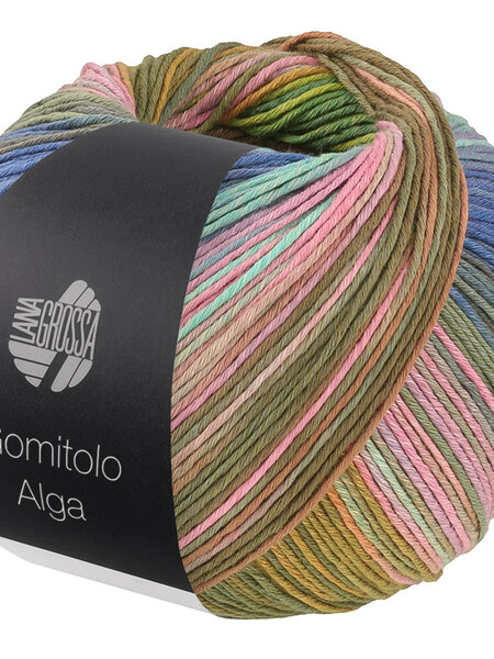 Lana Grossa Gomitolo Alga -2023 Blauw/Jeans/Jade/Roze/Paars/Kaki/Olijfgroen/Oranje/ Geelgroen