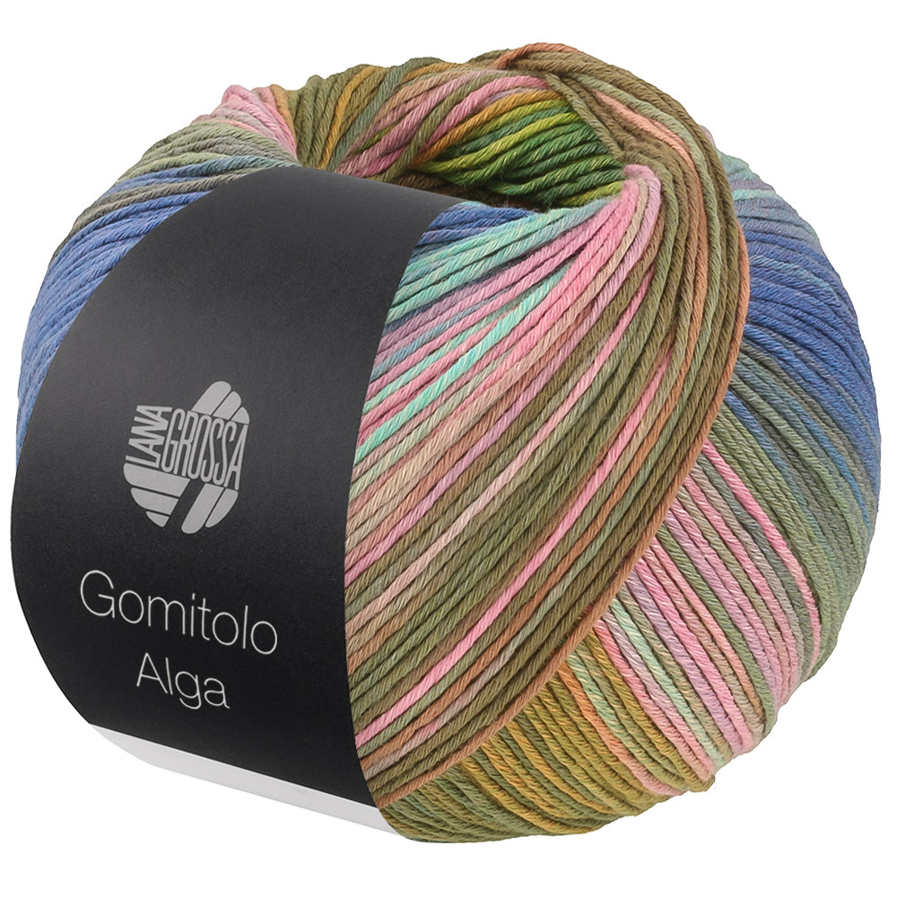 Lana Grossa Gomitolo Alga -Lana Grossa -2023 Blauw/Jeans/Jade/Roze/Paars/Kaki/Olijfgroen/Oranje/ Geelgroen