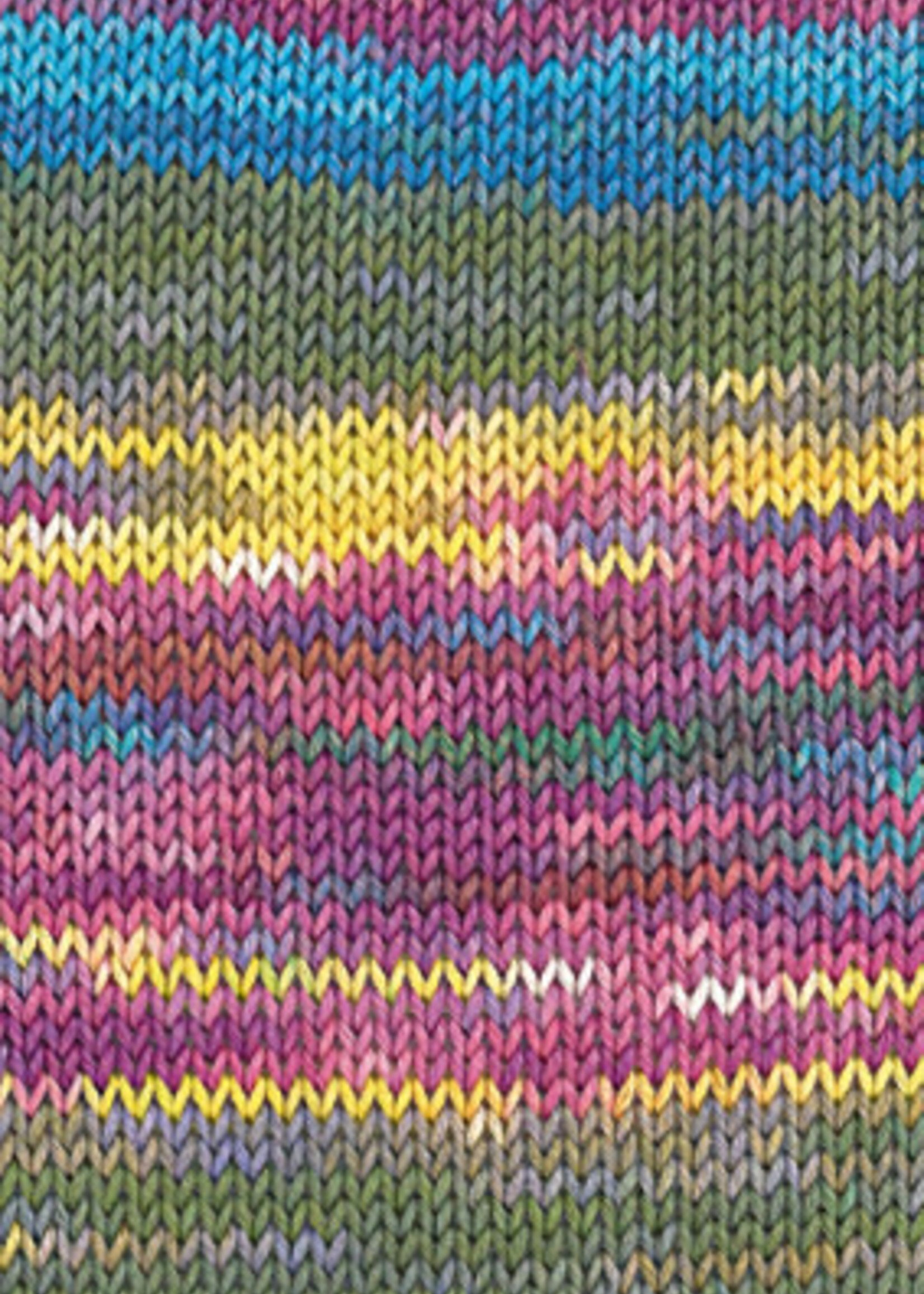 Lana Grossa Gomitolo Alga -Lana Grossa -2027 Grijsgroen/turkoois/fuchsia/geel/lentegroen/oranje/olijfgroen/hemelsblauw/blauw/oudroze/wit