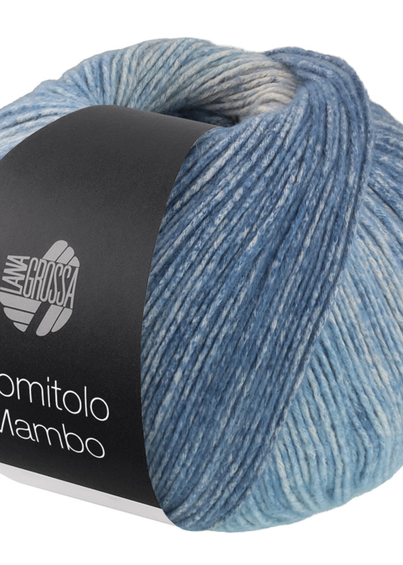 Lana Grossa Gomitolo Mambo -Lana Grossa -2039 Jeansblauw/lichtgrijs/grijs/hemelsblauw