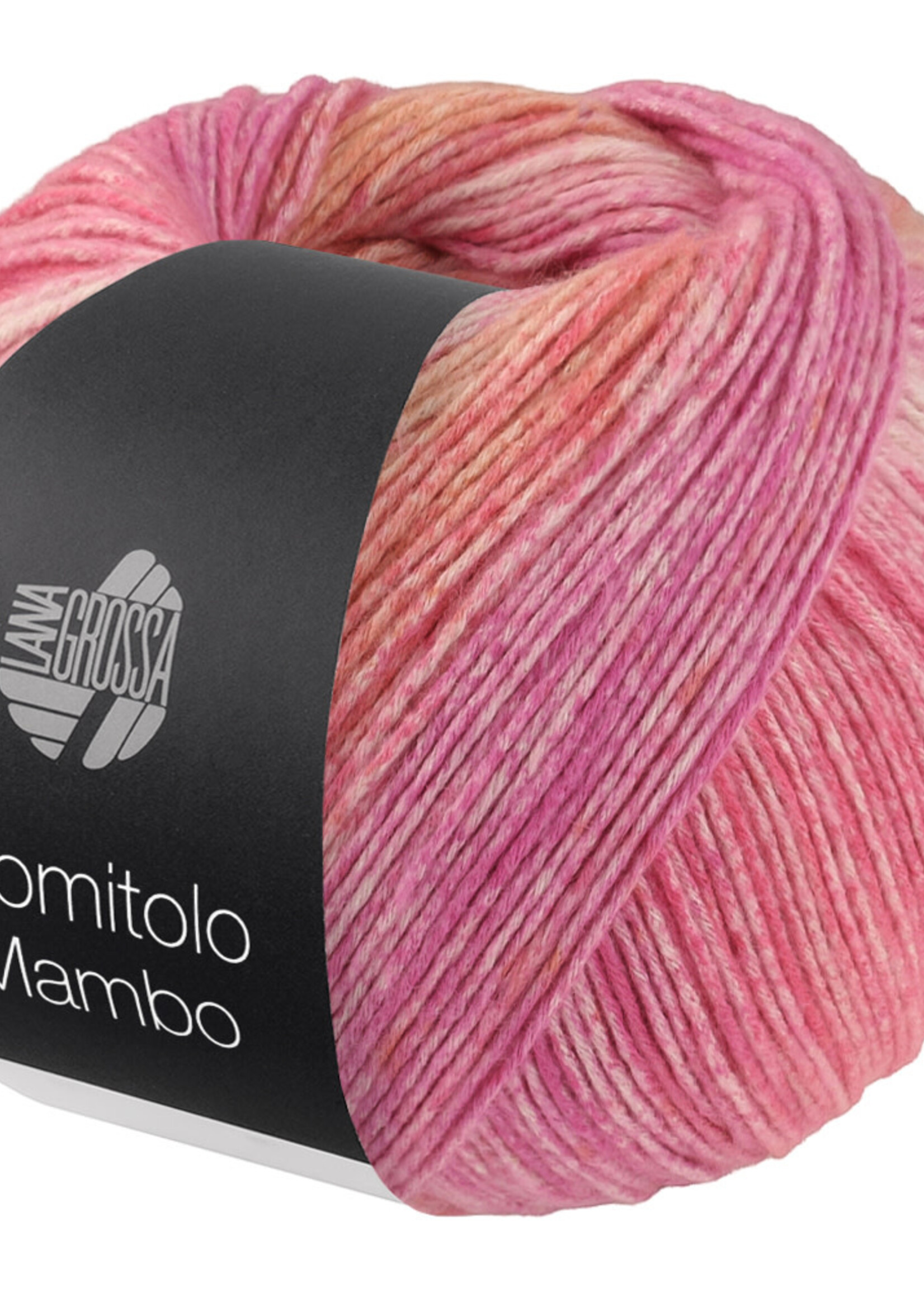 Lana Grossa Gomitolo Mambo -Lana Grossa -2042 Roze/framboos/fuchsia/zalm/naturel