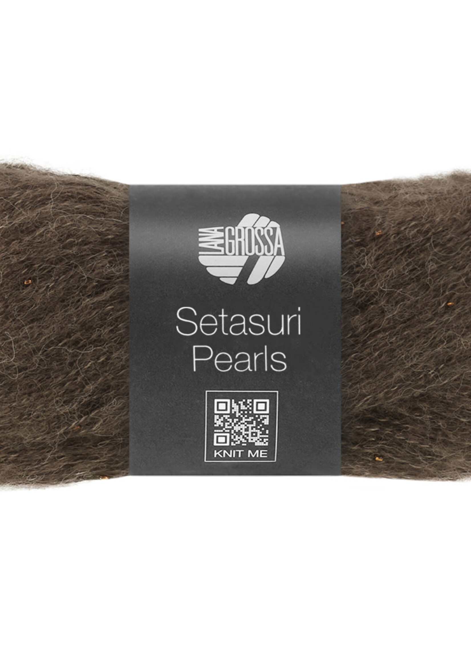 Lana Grossa Setasuri Pearls -Lana Grossa -215 Grijsbruin