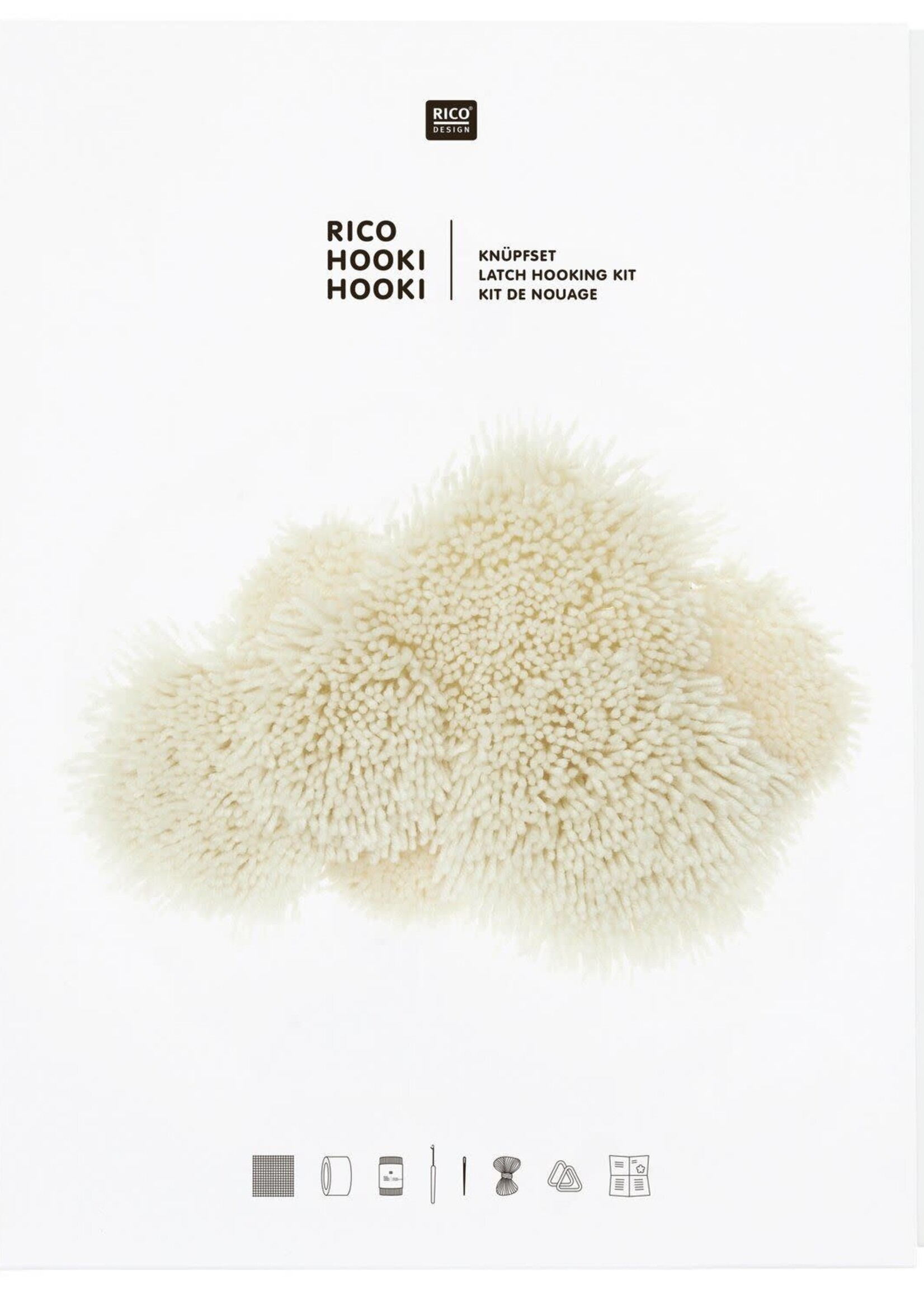 Rico Hooki knoopset wandhangende wolk