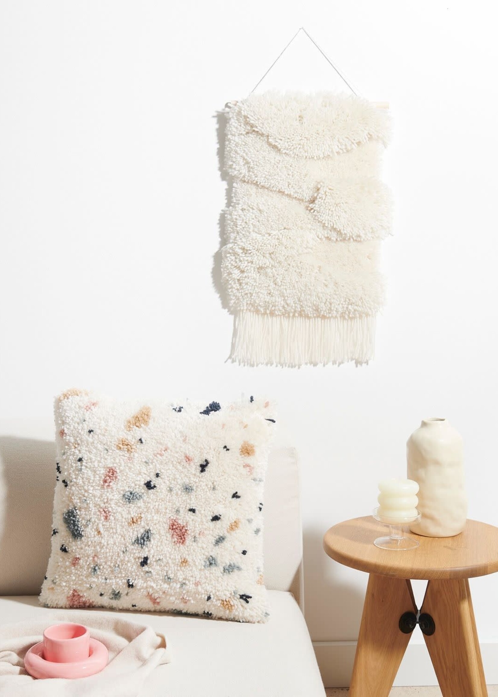 Hooki Hooki Knoopset Wandhanger Wit Landschap